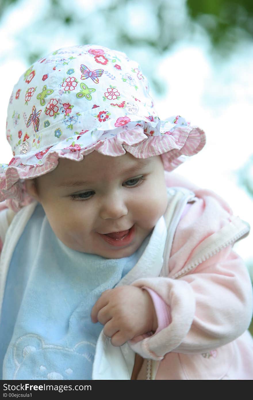 Portrait of a smiling baby