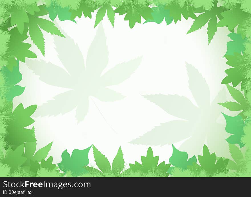 Abstract Leaves Background