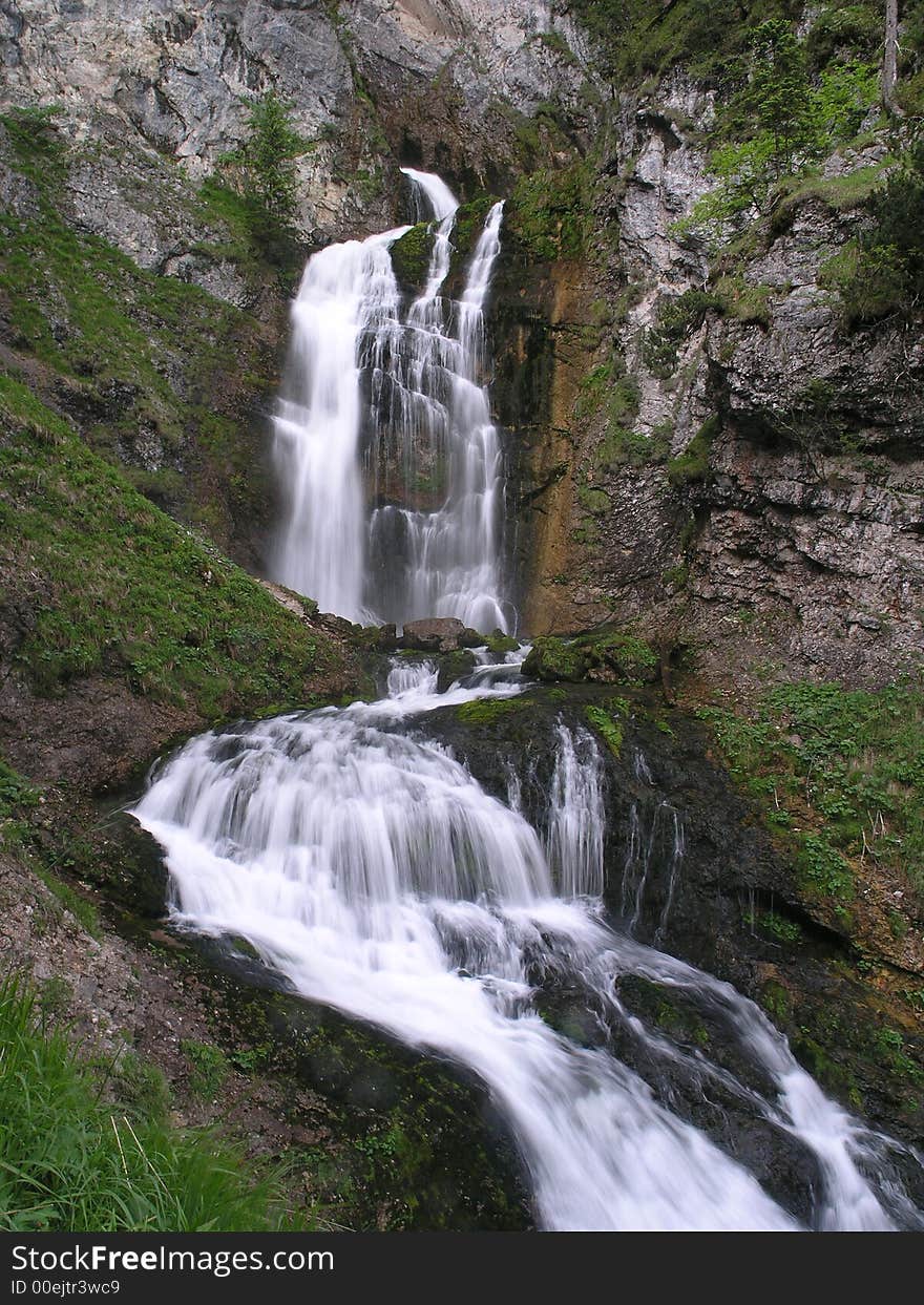 Waterfall taken with long shutter time