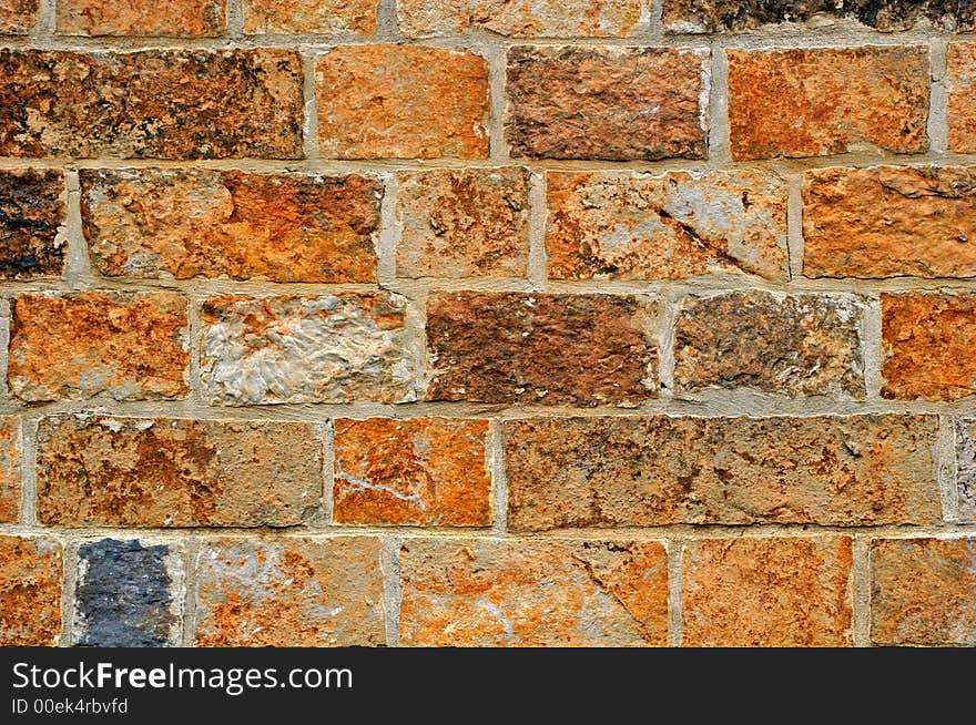 A wall of stone blocks useful for backgrounds and details. A wall of stone blocks useful for backgrounds and details