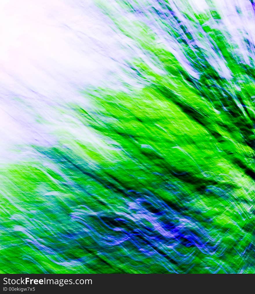 Green / Blue Blend Abstract 10