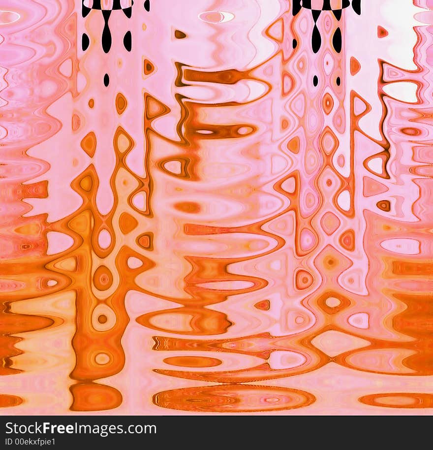 Kaleidoscopic interference pattern produced by a laser beam reflected from a polymer film. Kaleidoscopic interference pattern produced by a laser beam reflected from a polymer film