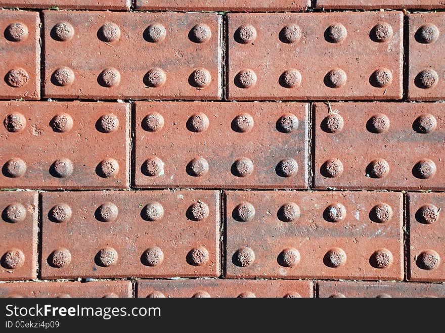 Textured Red Bricks