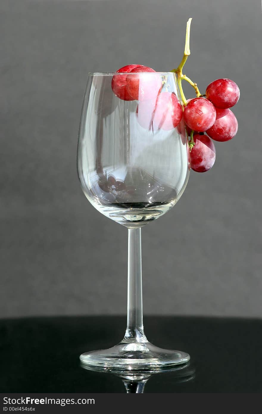 Grape in the glass