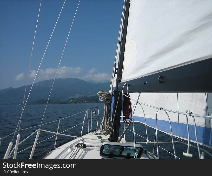 Picture taken from a ship on traunsee near Gmunden. Picture taken from a ship on traunsee near Gmunden