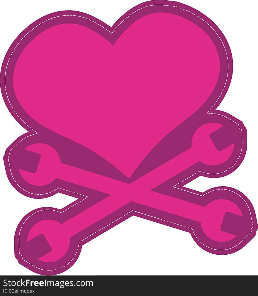 Heart shape clip art design