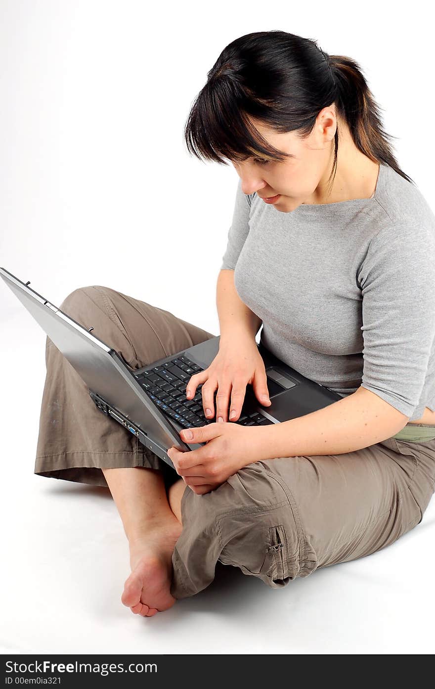 Woman Working On Laptop 5