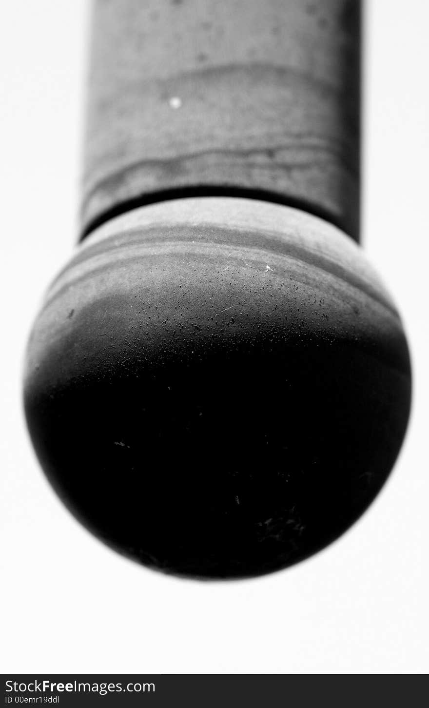 The knob is extreme macro of a knob of a lamp
