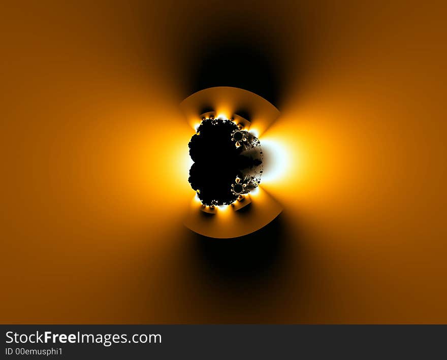 Fractal lamp is a complex fractal image