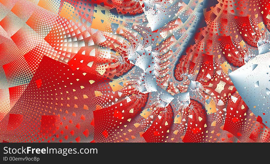 Fractal party background is a complex fractal image