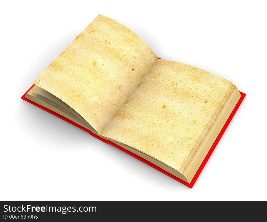 Very beautiful three-dimensional image. open book. 3d