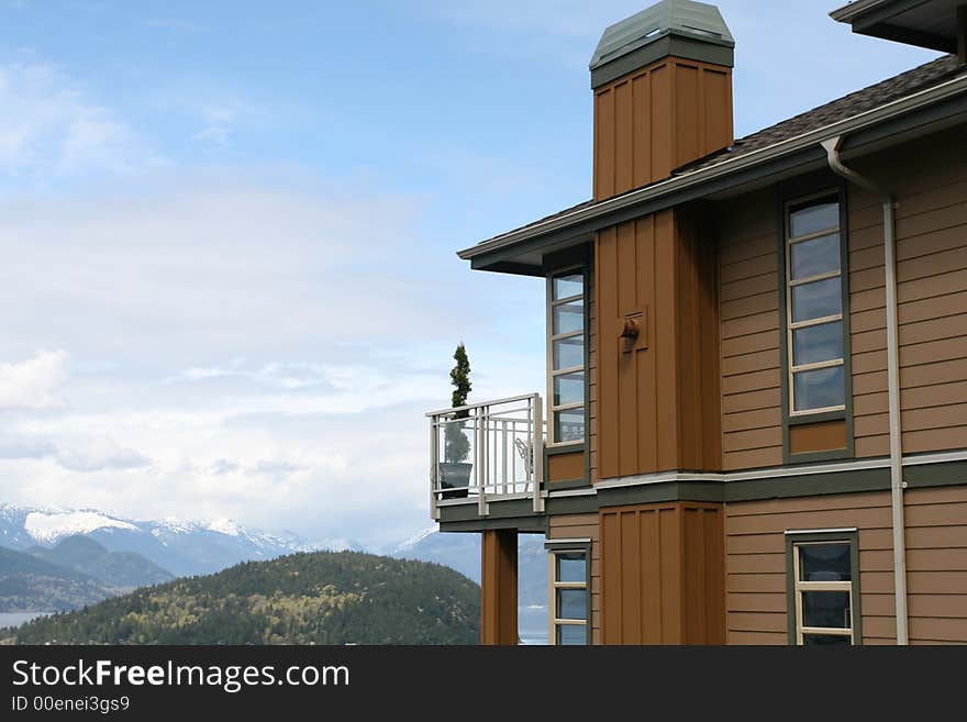 Luxury condominium set atop a mountain. Luxury condominium set atop a mountain.