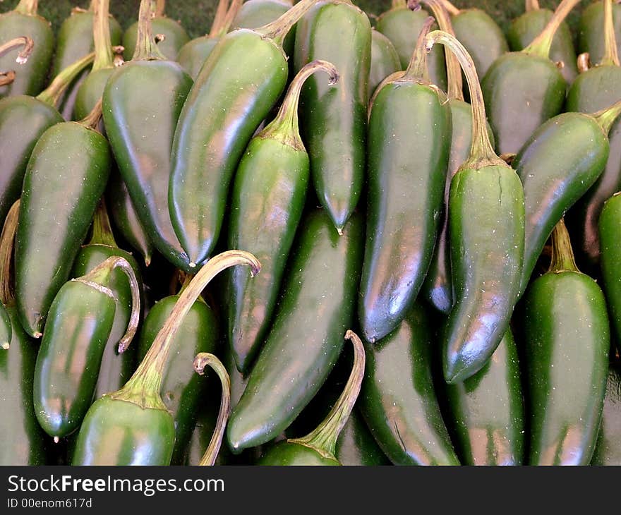 Green Hot Chillies