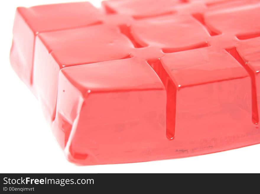 Cubes of jelly as a background