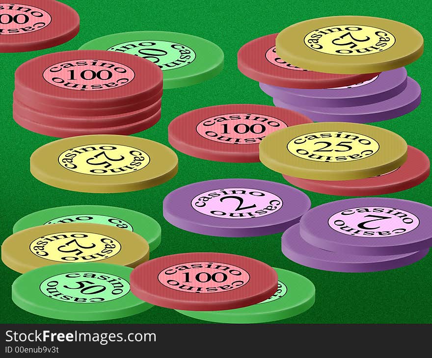 Chesspiece for game in a casino on money. Chesspiece for game in a casino on money