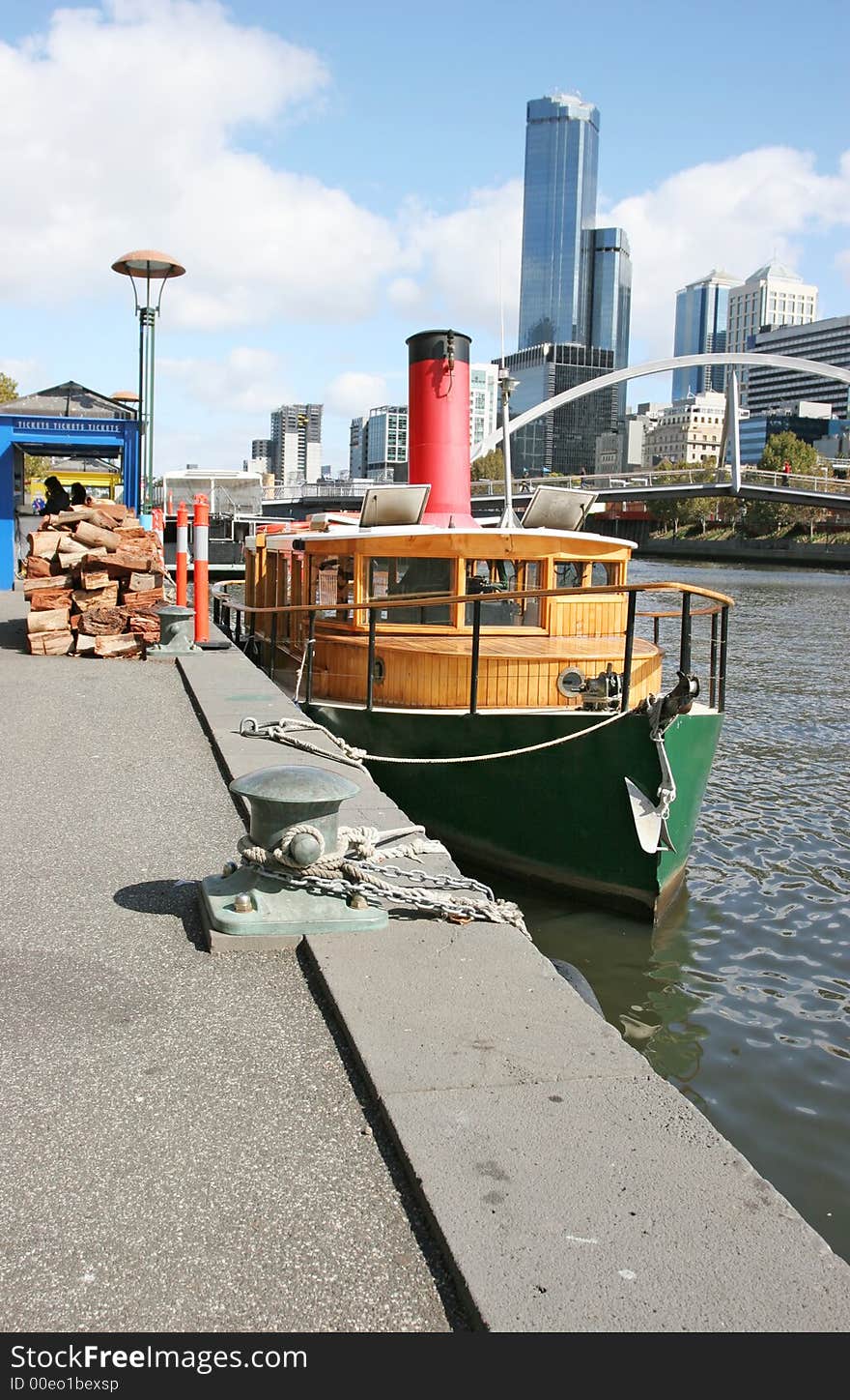 Yarra riverbank - icon of the Melbourne city.