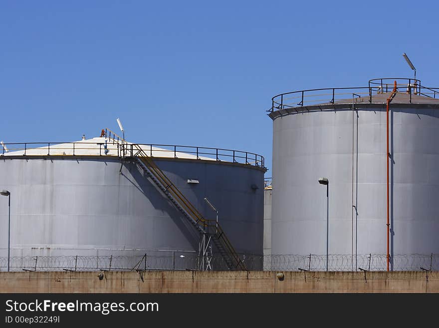 Fuel tanks closeup