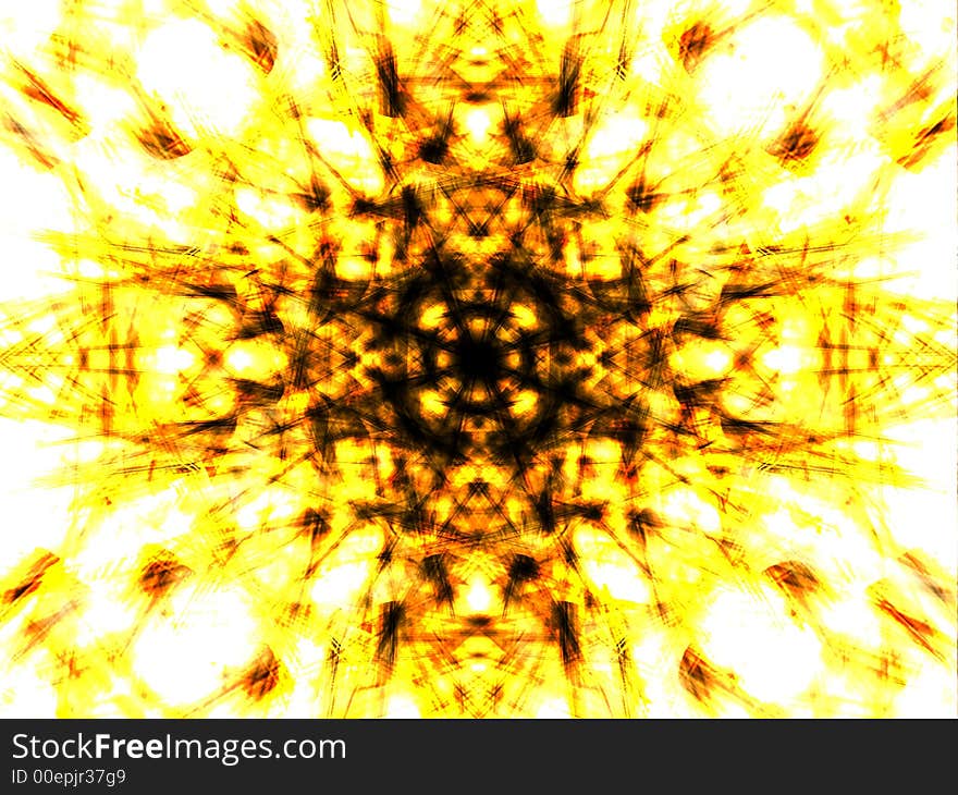 Shining golden lights made of diffused lines. Colorful illustration made on computer. Shining golden lights made of diffused lines. Colorful illustration made on computer.