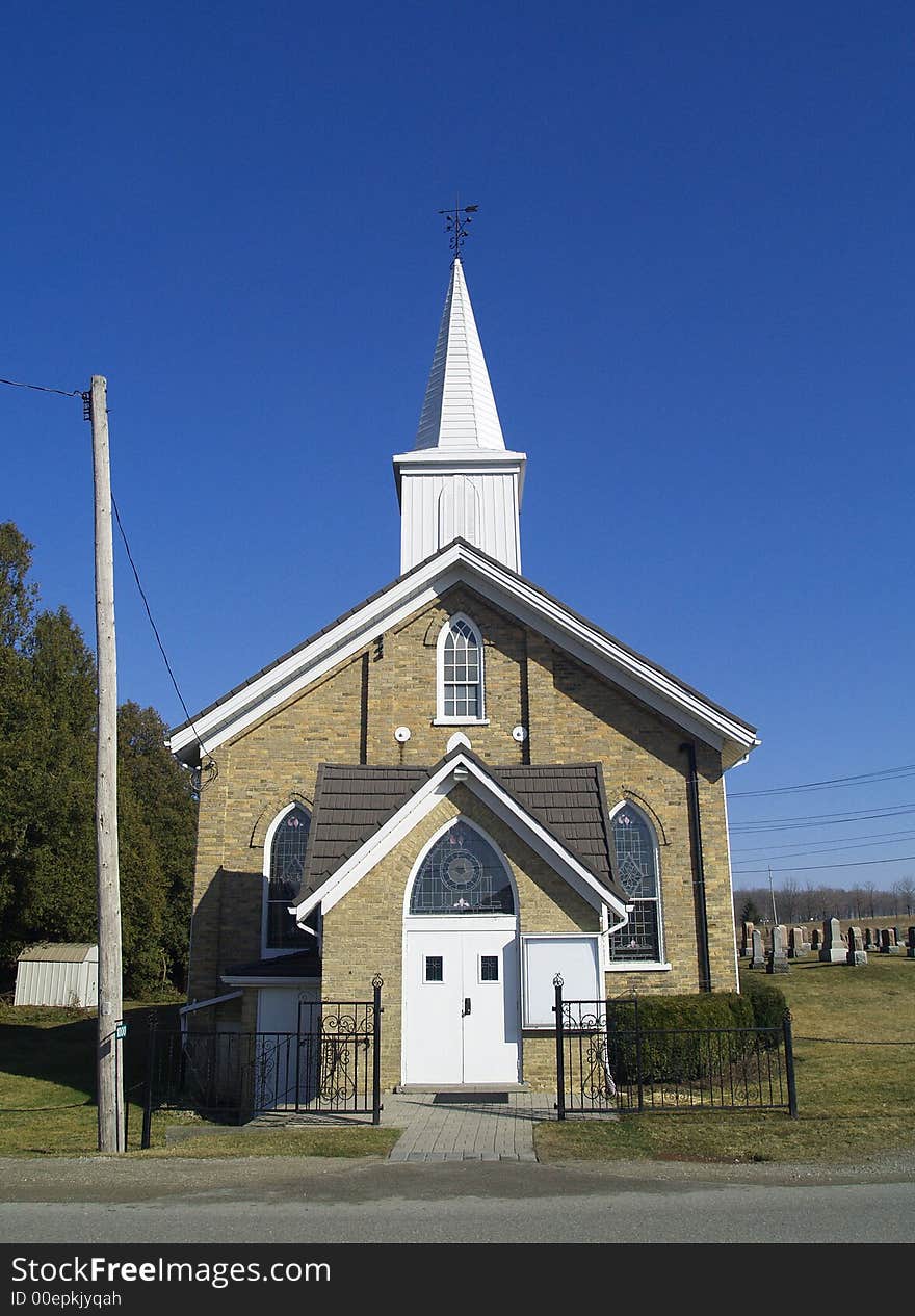 A small Lutheran church in rural Ontario. A small Lutheran church in rural Ontario.