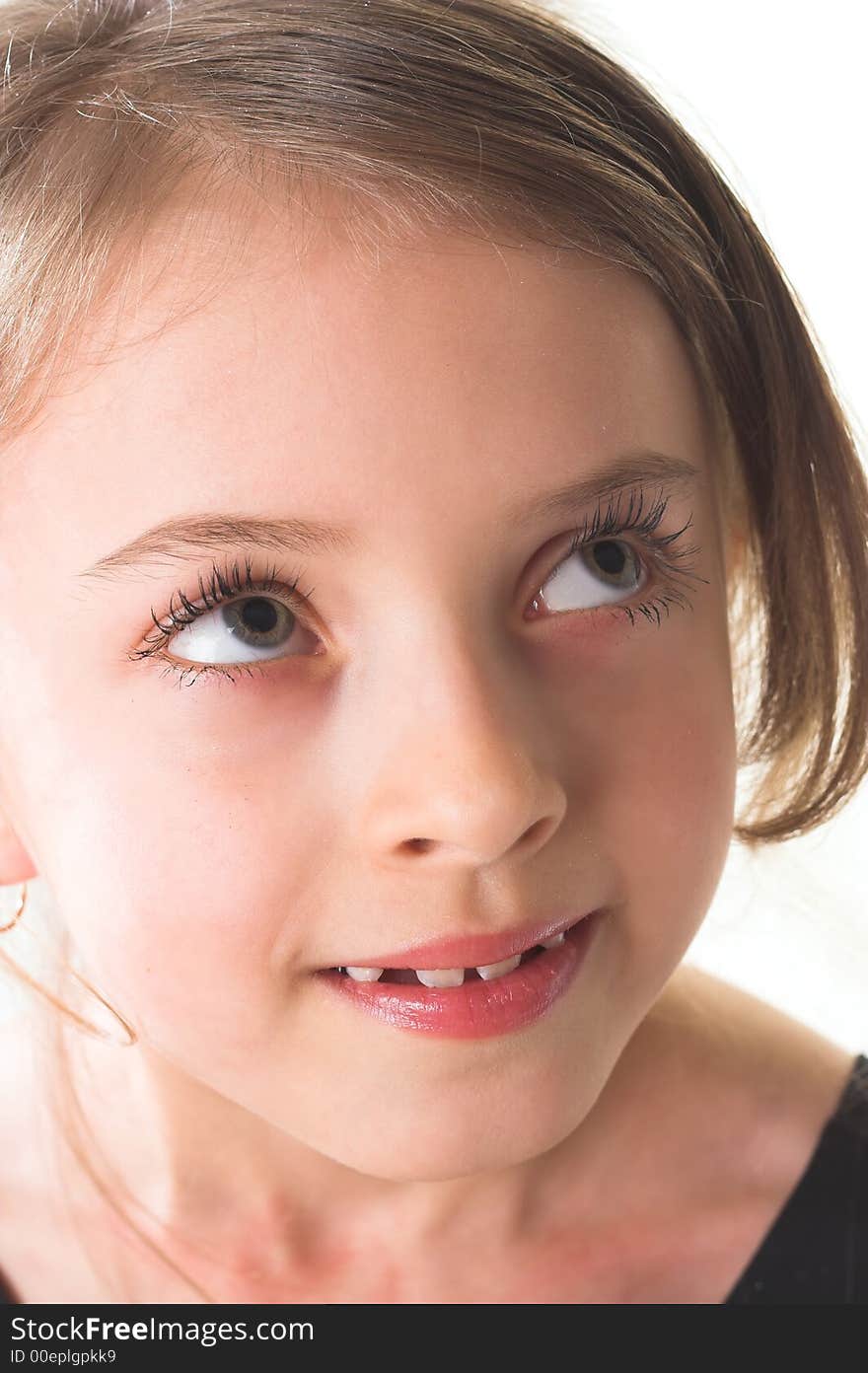 Portrait of happy little girl