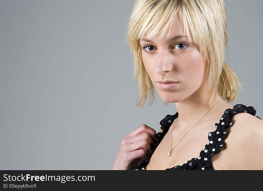 Portrait of a beautiful young girl