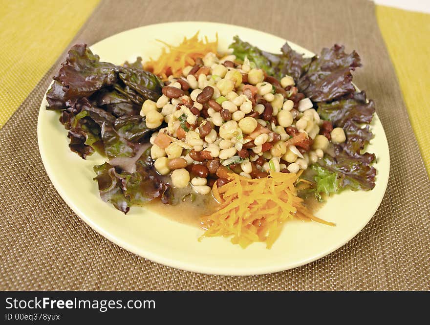 Chick Pea And Bean Salad