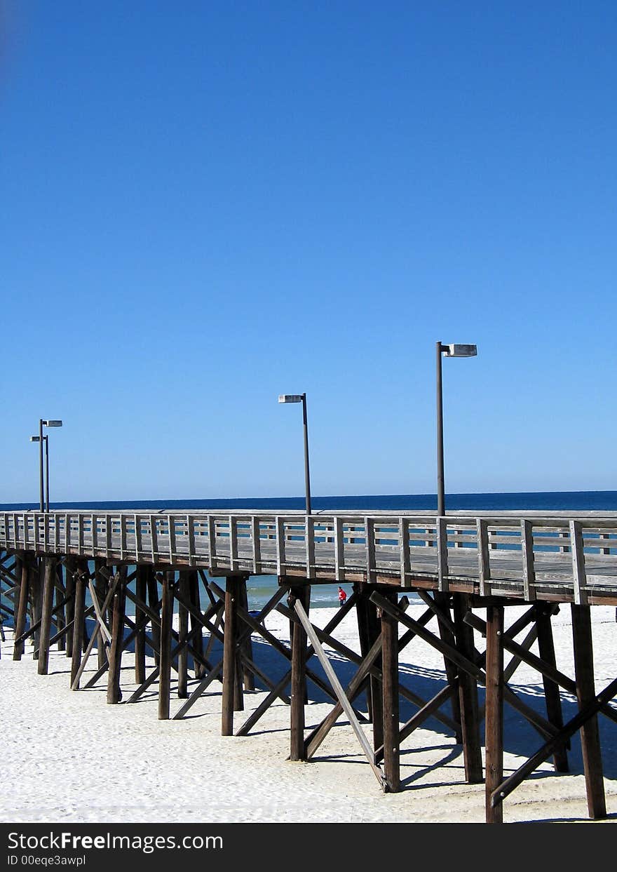 Pier  into the Atlantic