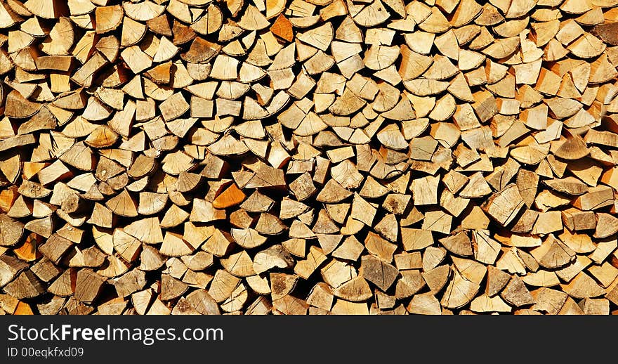 Split log texture background. Detail