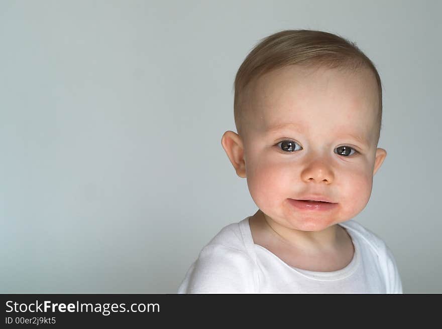 Image of a beautiful, happy baby boy