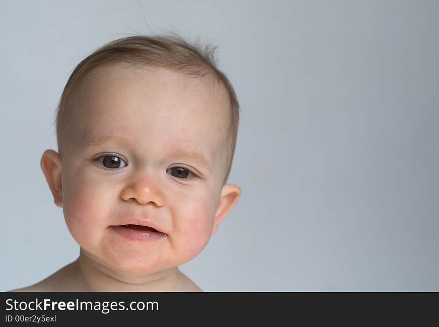 Image of a beautiful, happy baby boy