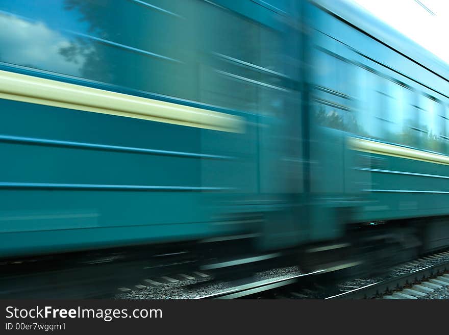 Train speed background