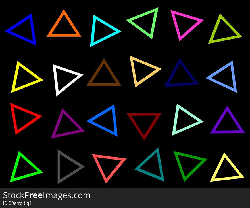 Colorful Triangles All Over