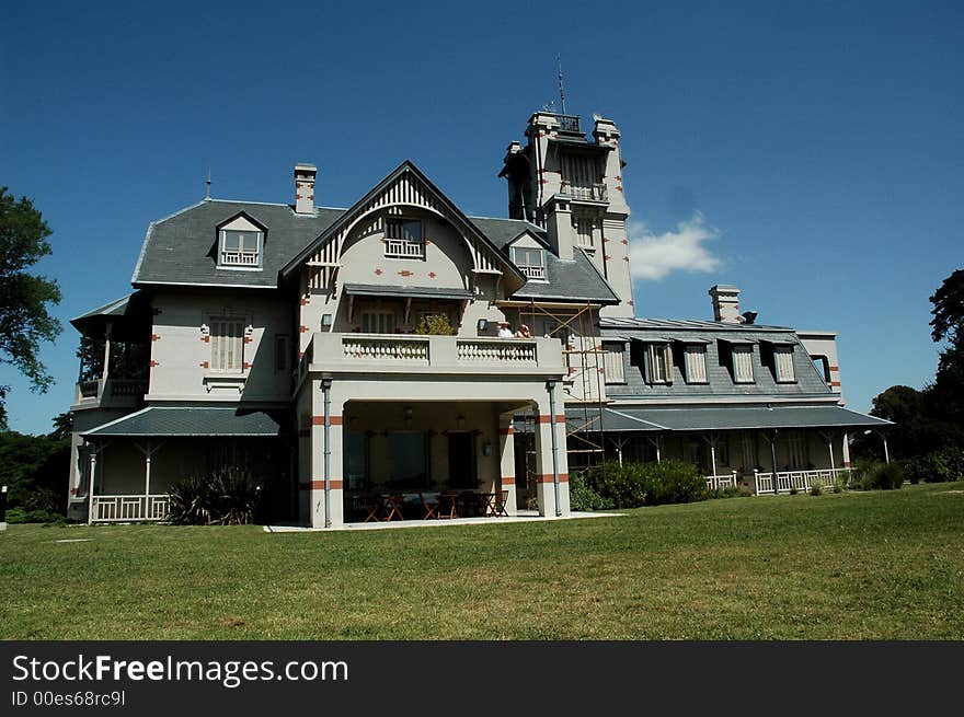 Castle in Argentina on a sunny day. Castle in Argentina on a sunny day