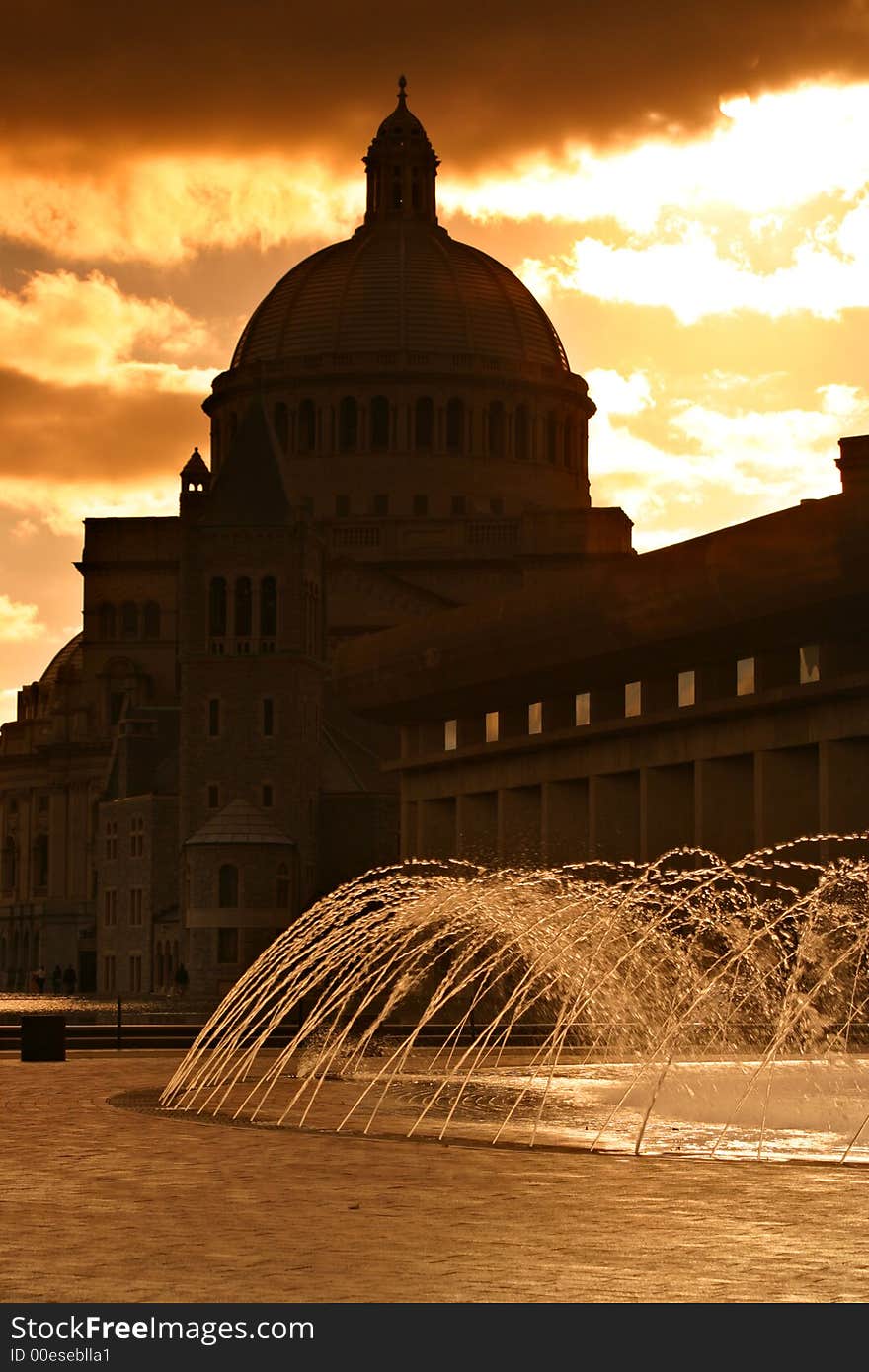 World headquarters of the Christian Science Church at Boston, Massachusetts, USA