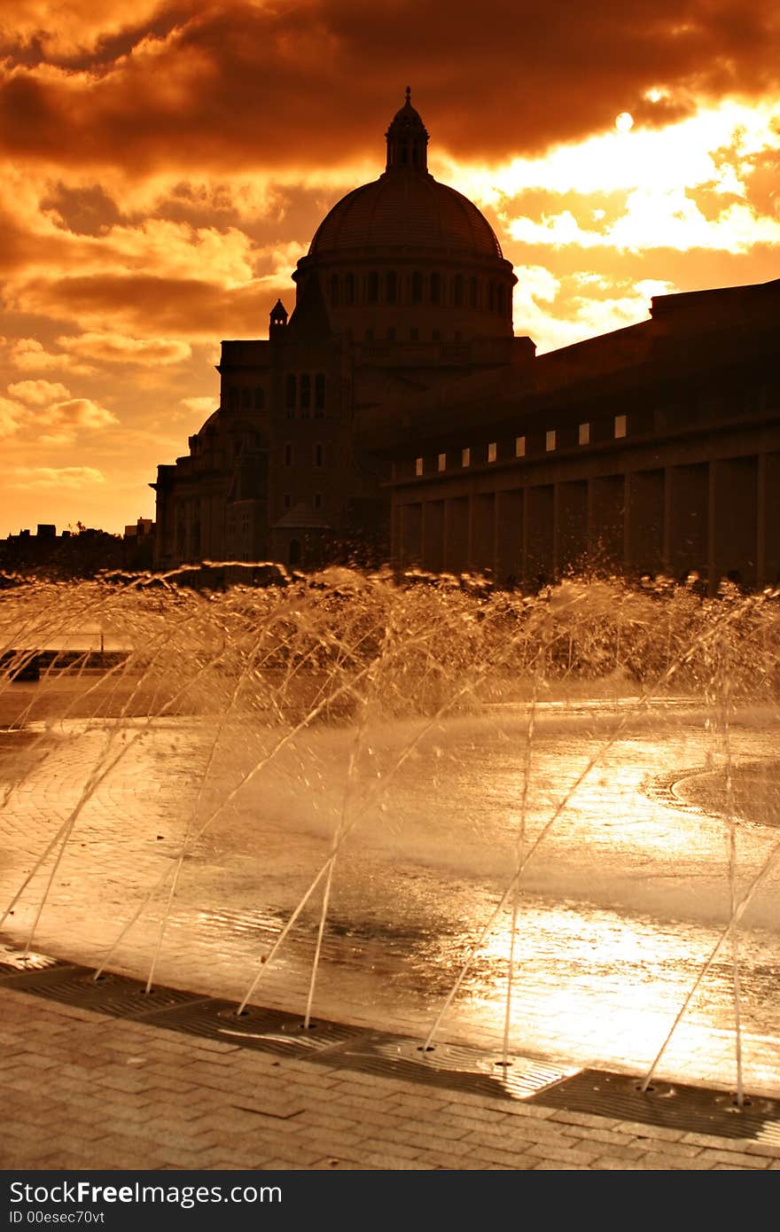 World headquarters of the Christian Science Church at Boston, Massachusetts, USA