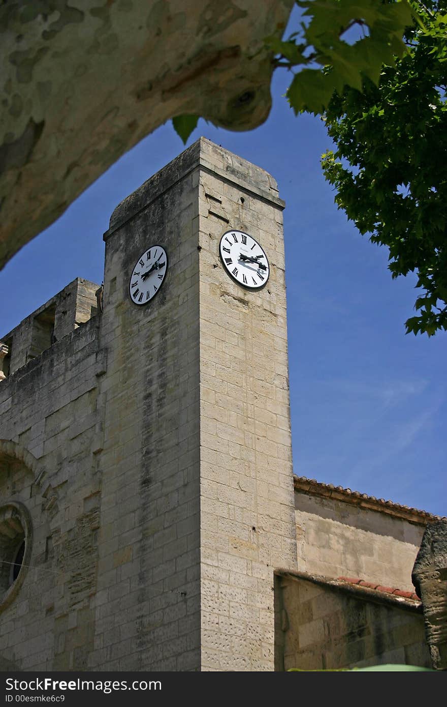 Ramparts of the strengthened city of Aigues-Mortes / France