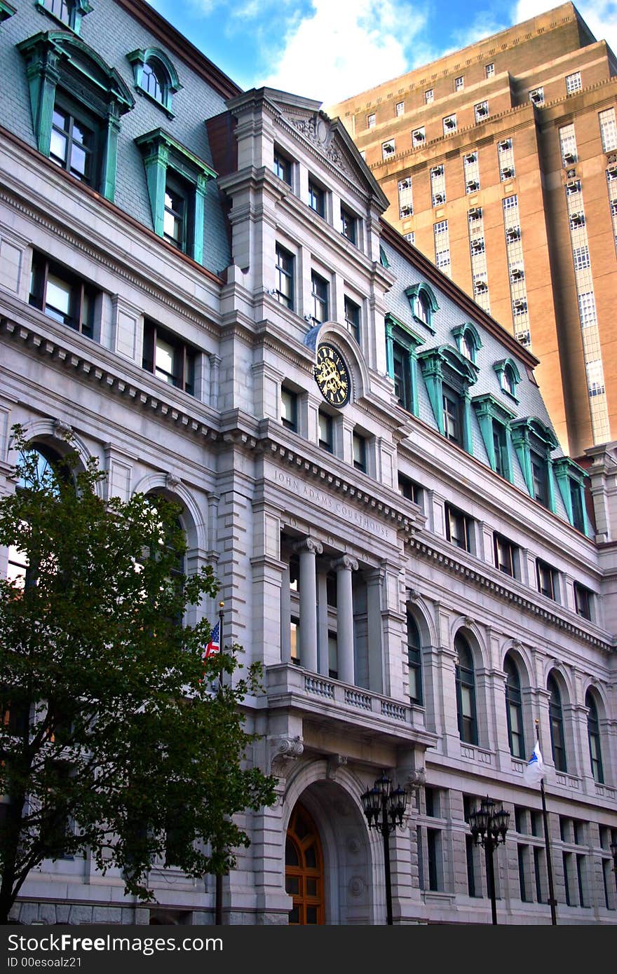 Building at Center Plaza, near Government Center, Boston