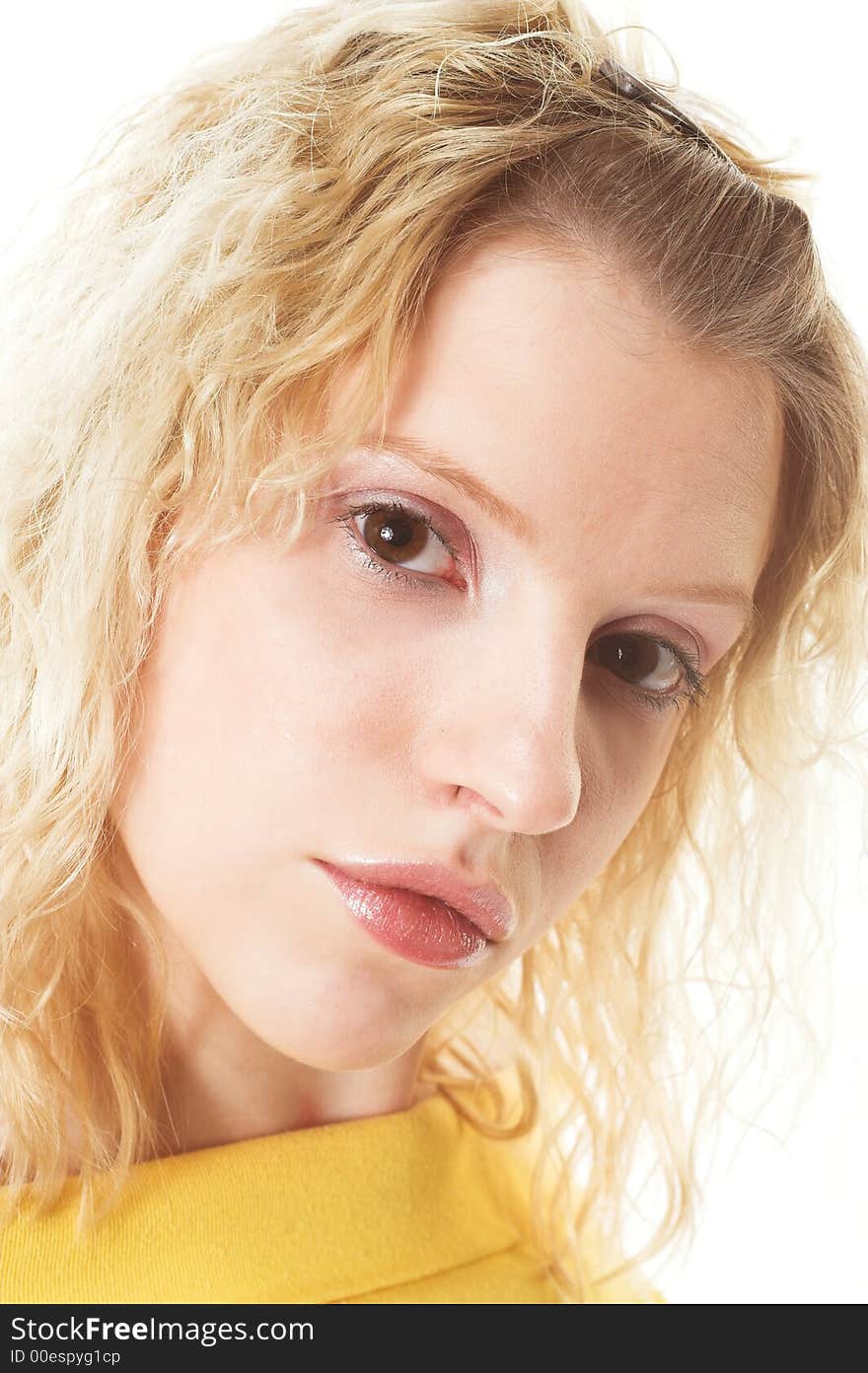 Close-up portrait of a beautiful woman. Close-up portrait of a beautiful woman