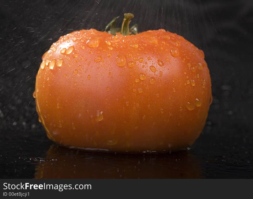 Tomato - is a cultivated plant. It is commonly cultivated because of its juicy fruits, which are full of vitamins, nutritions and mineral salts.