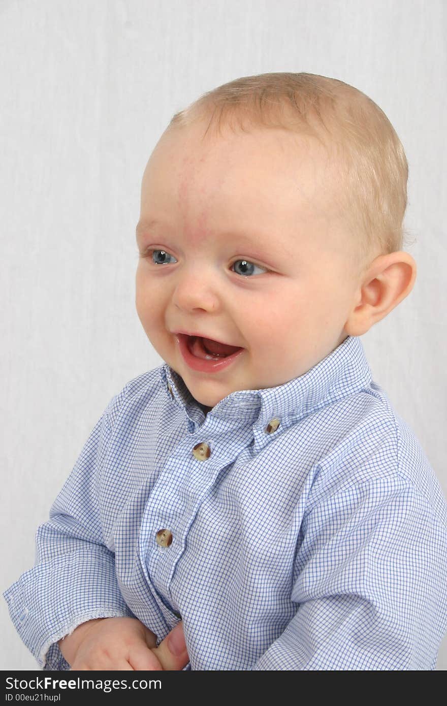 Cute little boy smiling