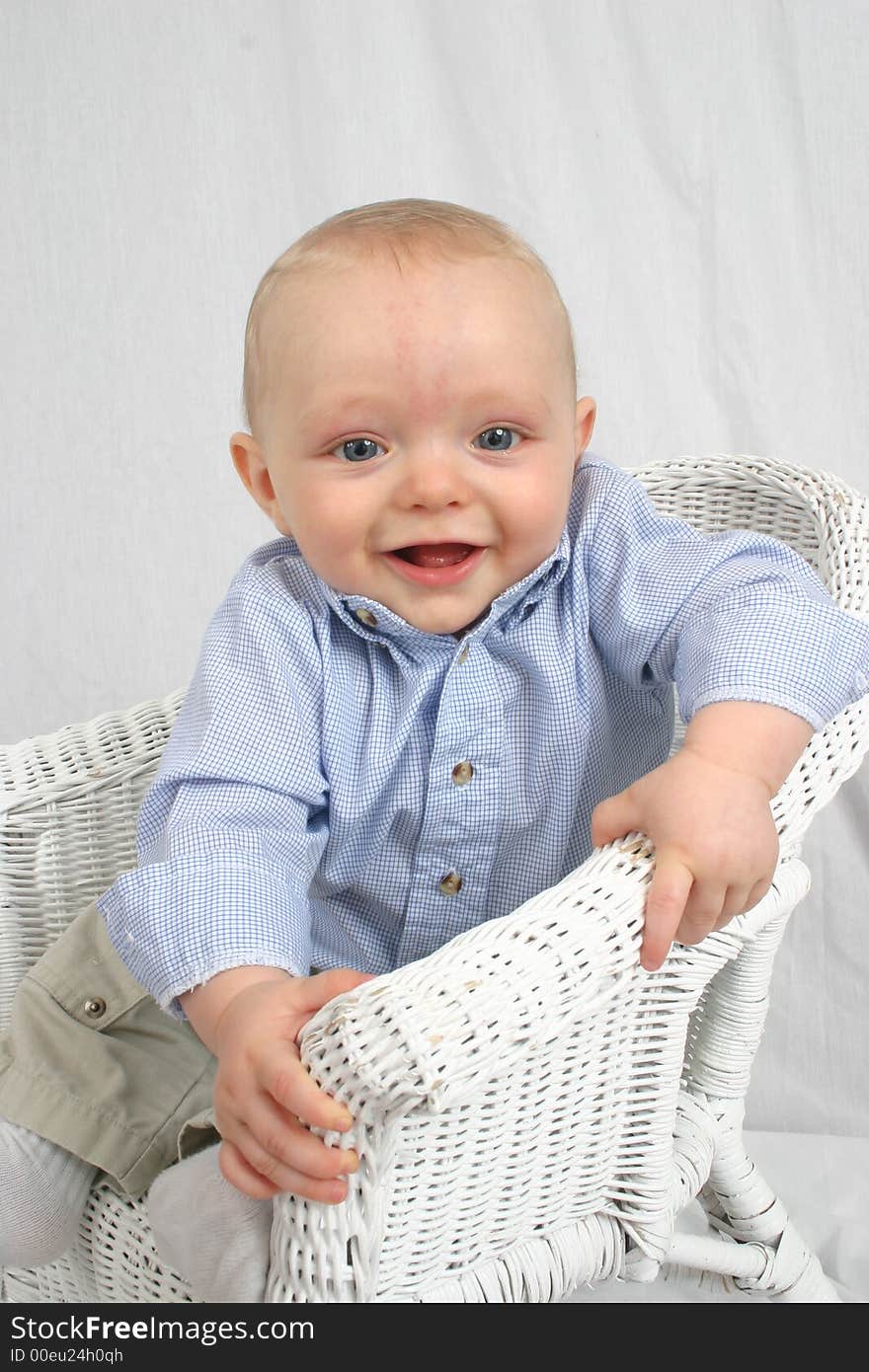 Cute little boy smiling