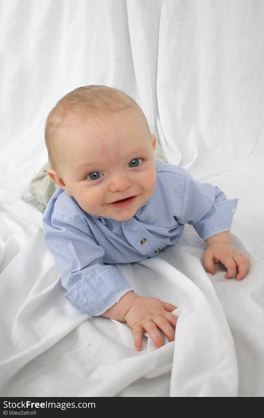 Cute little boy smiling