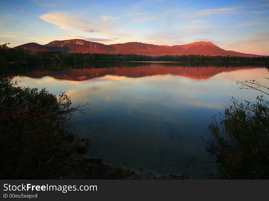 Mt Katahdin from Kidney Pond