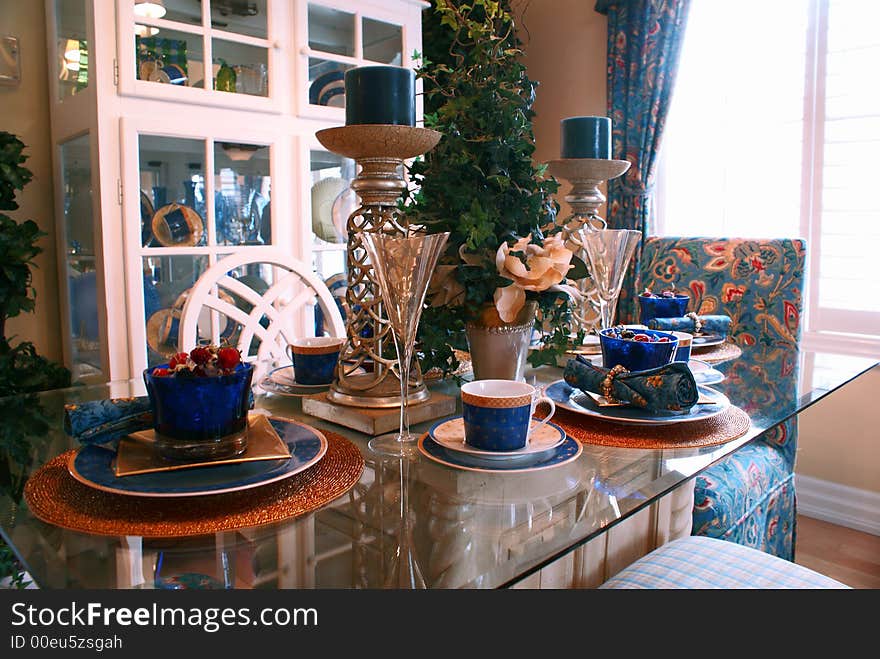 Photo of table set up for celebration