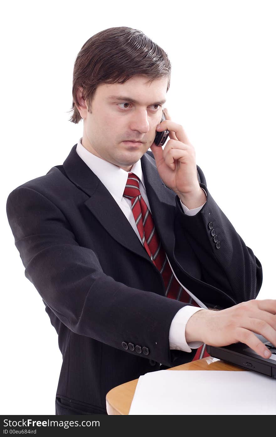 Portrait of a businessman. Shot in studio. Portrait of a businessman. Shot in studio.