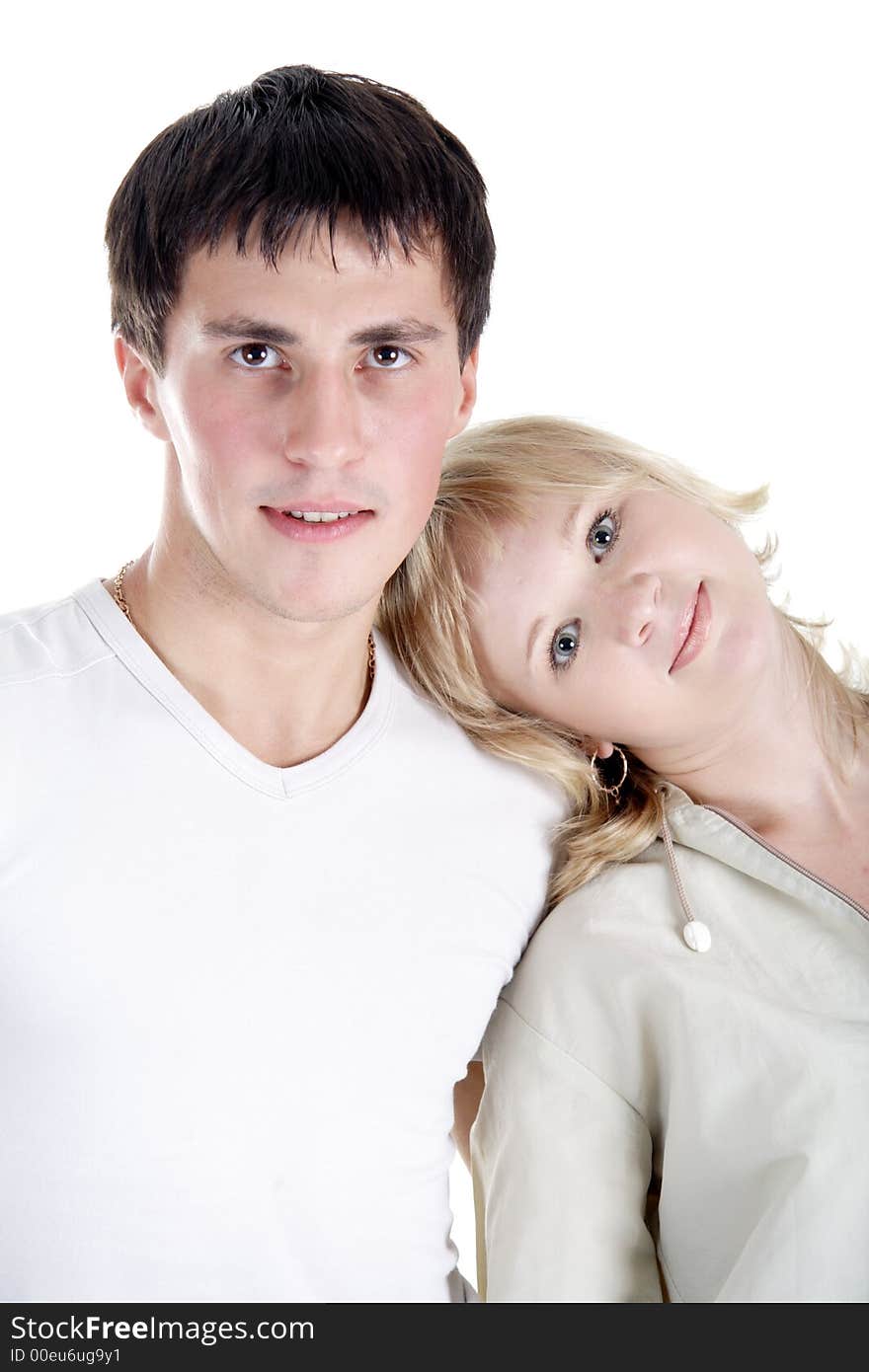 Portrait of a young people. Shot in studio. Portrait of a young people. Shot in studio.