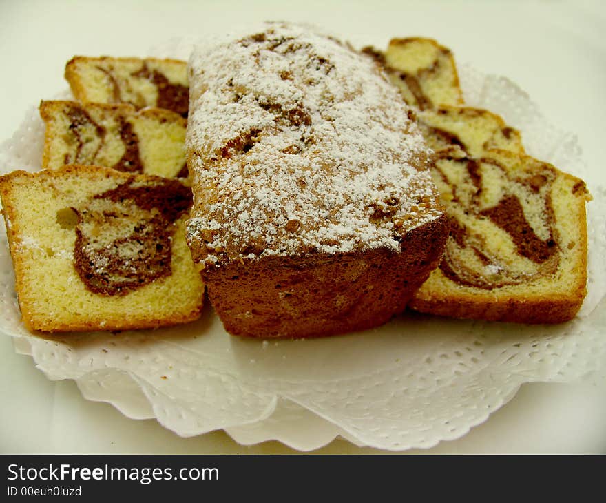 Few slices of pound cake