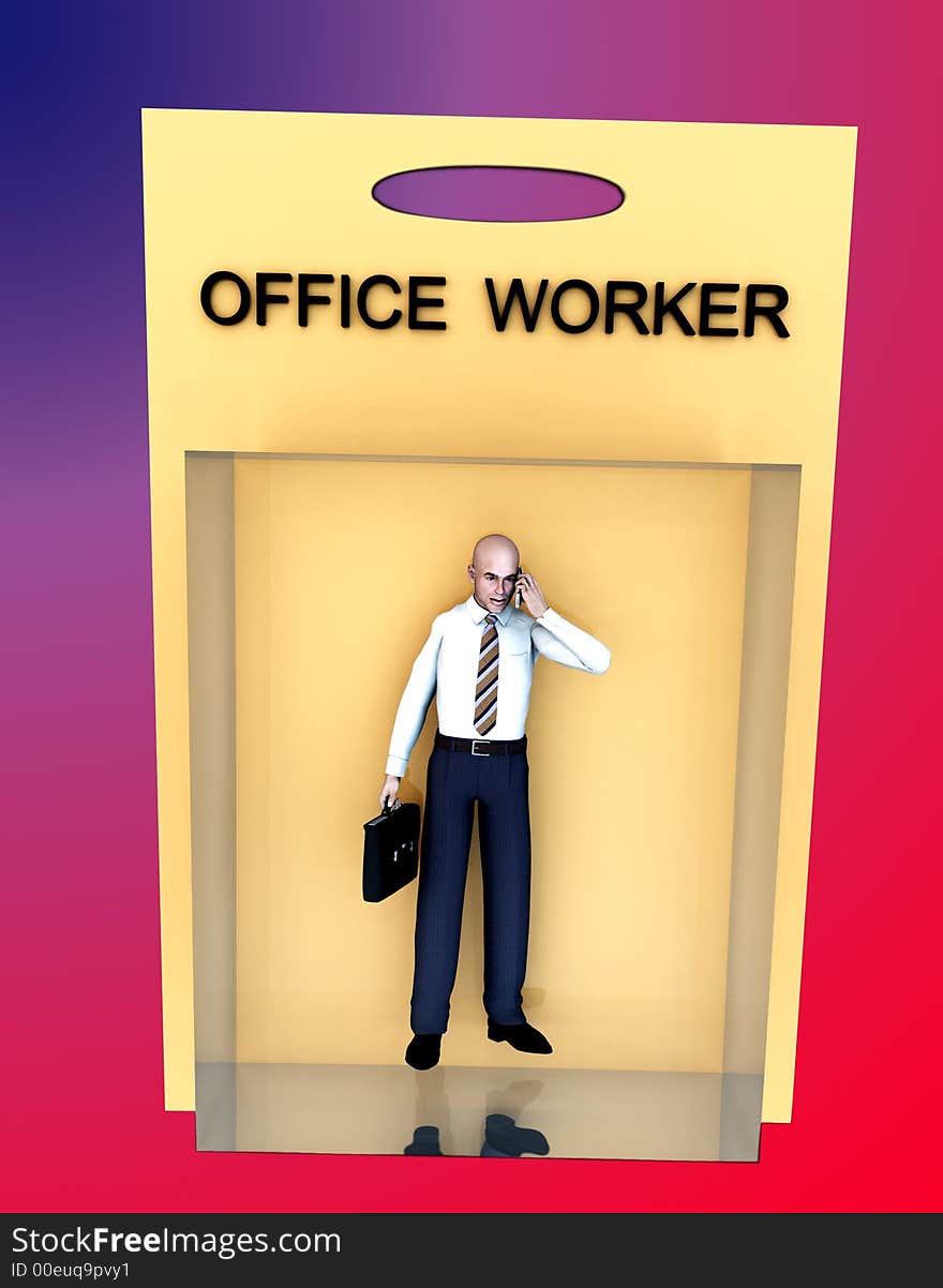 An image of a business man in toy form. An image of a business man in toy form.