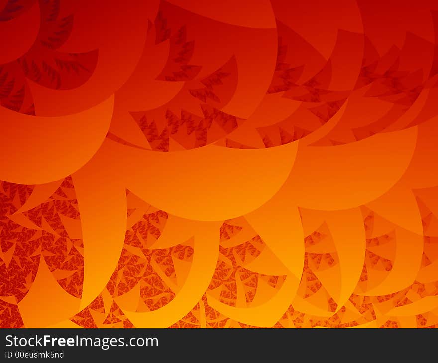 Red Fractal Background