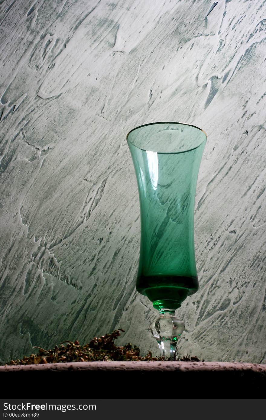 Green Wine Glass